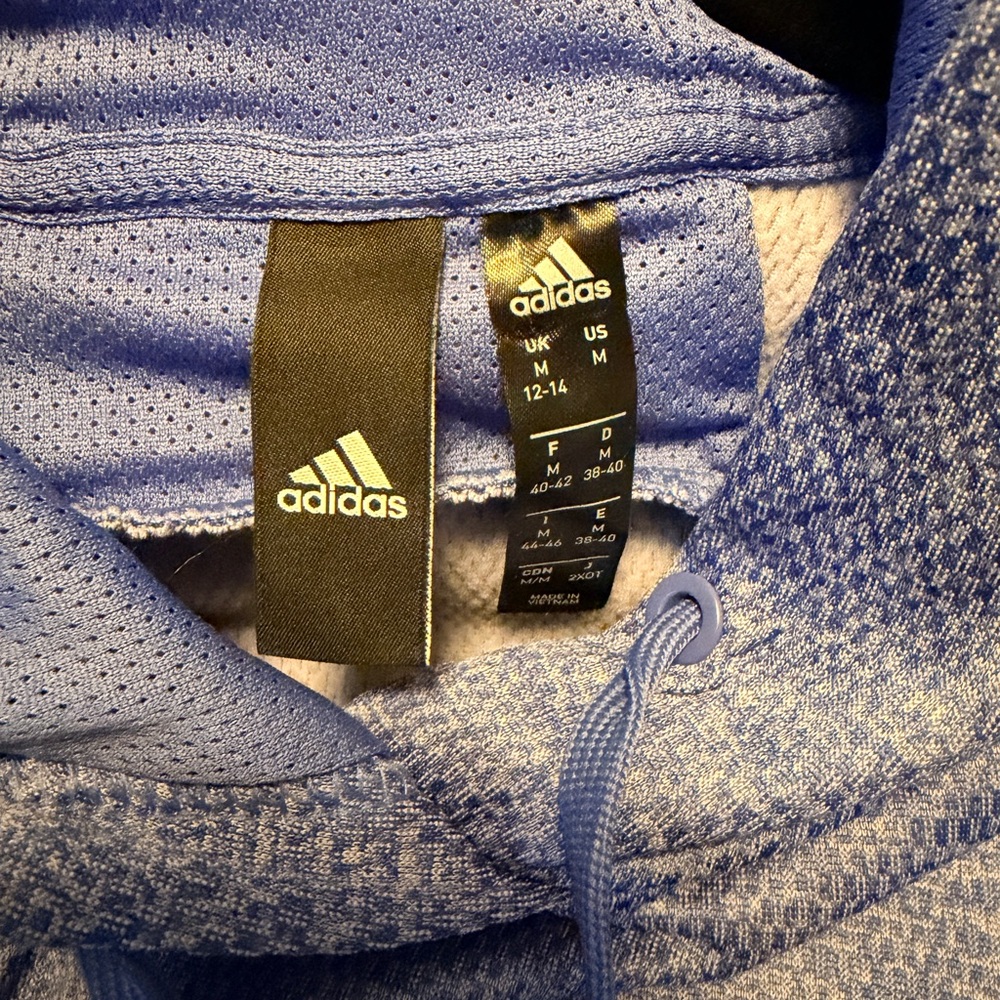 Adidas Light Blue Pullover Hoodie